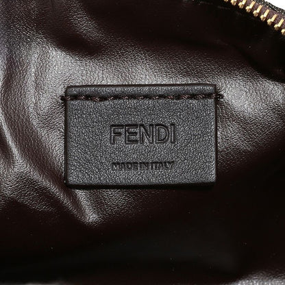 Fendi Pouch Brown FF Jacquard Fabric Brown
