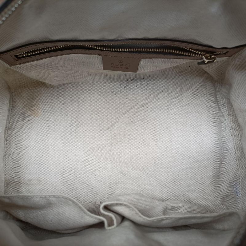 Gucci Sherry Line Beige And Pink Boston Bag Canvas And Leather Travel Duffle Bag