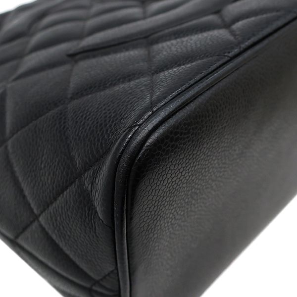 Chanel Tote Bag Revival Tote Caviar Skin Black Gunmetal Hardware Black Coco