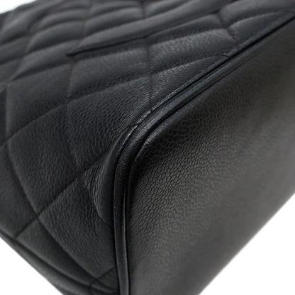 Chanel Tote Bag Revival Tote Caviar Skin Black Gunmetal Hardware Black Coco
