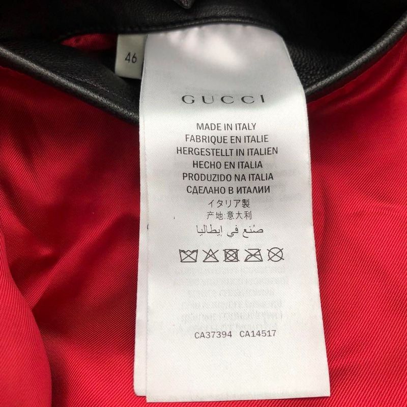 Gucci 78 Leather Jacket Lambskin Management Tkt