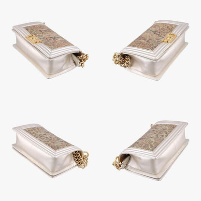 Chanel Boy Chanel Multicolor Lambskin And Snakeskin Leather A6708623974838