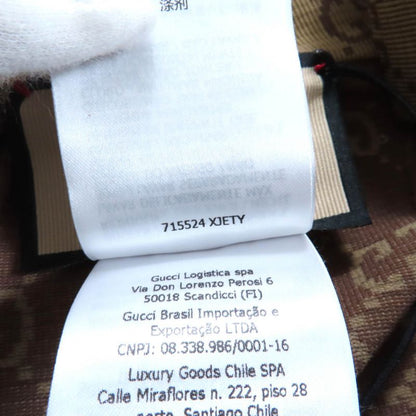 Gucci 23SS 715524 GG Pattern Half Zip Cropped Jersey Top Beige Brown M Made In