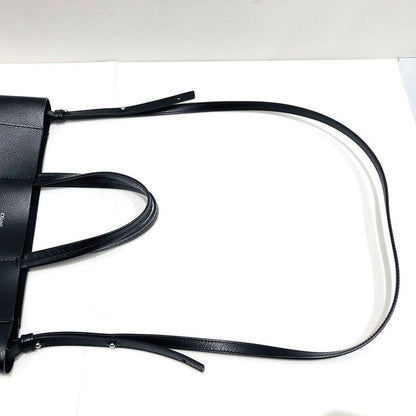 Celine Vertical Cabas Small 176183 2way Bag Black Leather Tote Crossbody