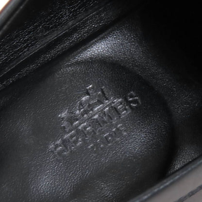 Hermes Destin Leather Silver Hardware Kelly Buckle Loafer Black 35.5 With Box