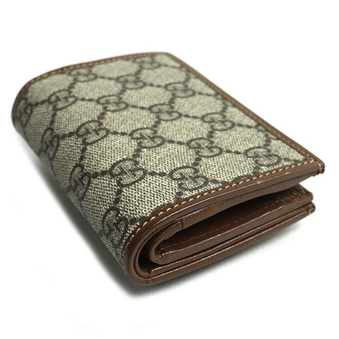 Gucci Horsebit 1955 Card Case Wallet Bifold Wallet Beige/ebony 726846 92tcg