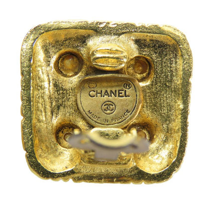 Chanel Earrings Metal Gold Plated Accessories Ladies Women Chanel