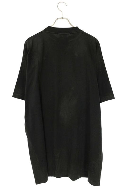 Balenciaga 23SS 739028 Tovn2 Crushed Dust Finish Wappen T-shirt Men's 3