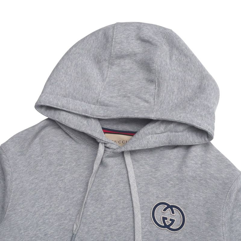 2024ssGucci Hoodie Size L Cotton Jersey Hooded Sweatshirt Interlocking G Made