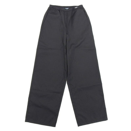 Prada 2022item 22y887s2311wq8 Re-nyron High Rise Wide Leg Pants 38 S Black