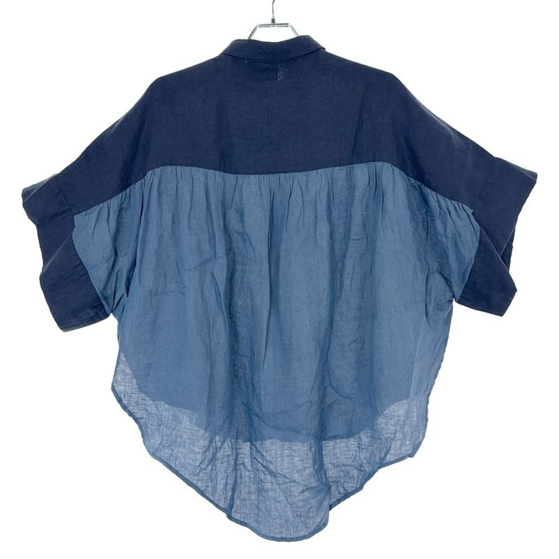 Loewe Paula's Ibiza Loewe Paula's Ibiza 2 Tone Color Linen Short Sleeve Shirt