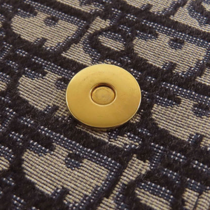 Christian DIOR Chain Wallet With Trotter Pattern Long Wallet With Coin Purse