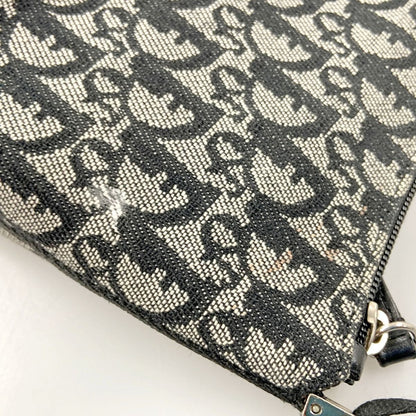 Christian Dior Trotter Handbag Pouch Beige X Black