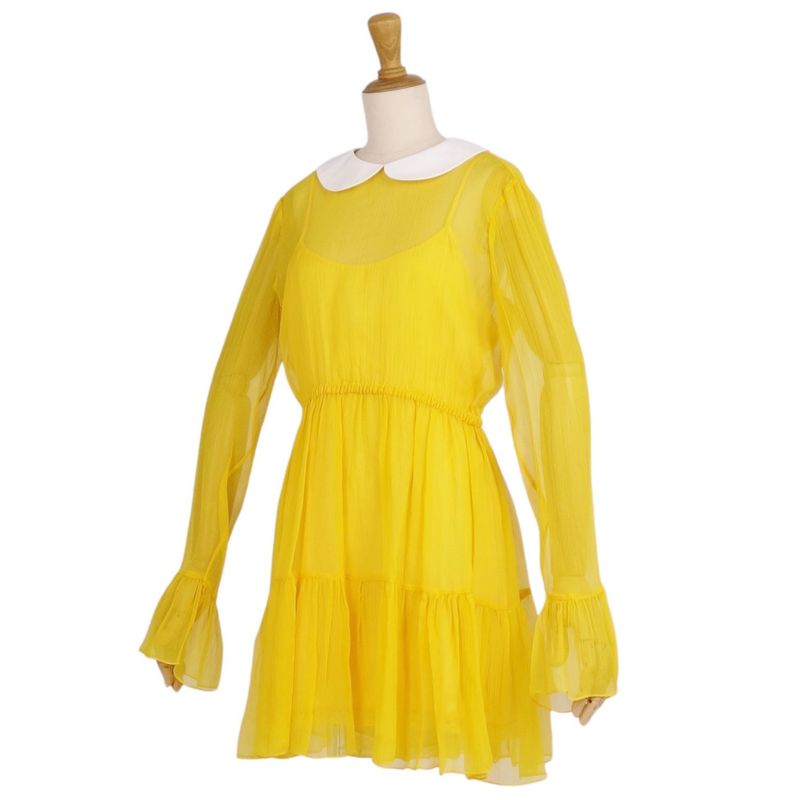 Gucci Dress 728125 Chiffon Silk Top