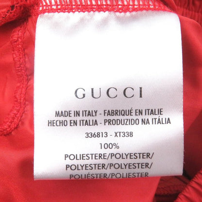 Gucci Sherry Line GG Logo Patch Jogger Pants Easy Pants Nylon Pants Red M Made