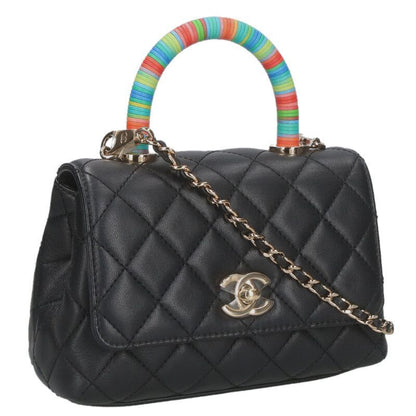Chanel As2215 Coco Handle XXS Lambskin Chain Shoulder Bag Ladies XXS