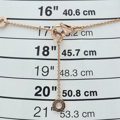 Bvlgari Diamond Necklace 361077 18k Pink Gold Ladies