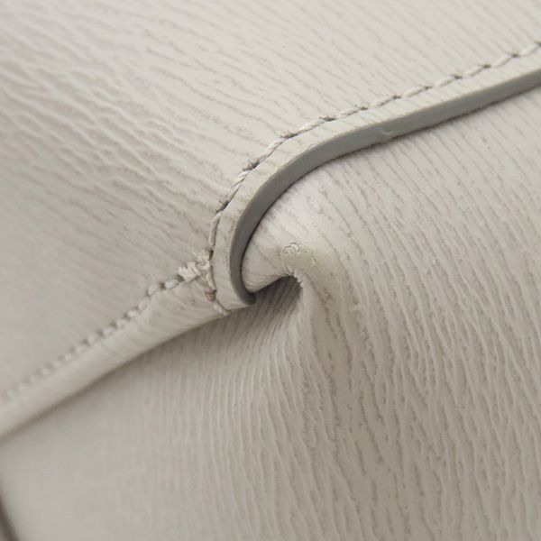 Celine 2way Bag Vertical Cabas Small Leather Gray Gold Hardware Tote Shoulder