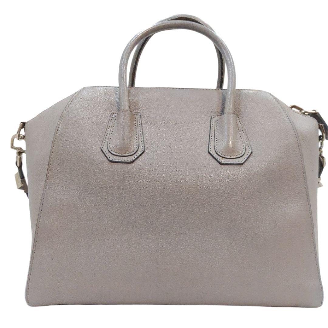 Givenchy Antigona Tote Bag 2way Shoulder Bag Leather Grey - The Reluxe