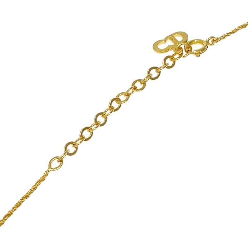 Christian Dior GP Faux Pearl Necklace Women's Gold 315466 Necklace