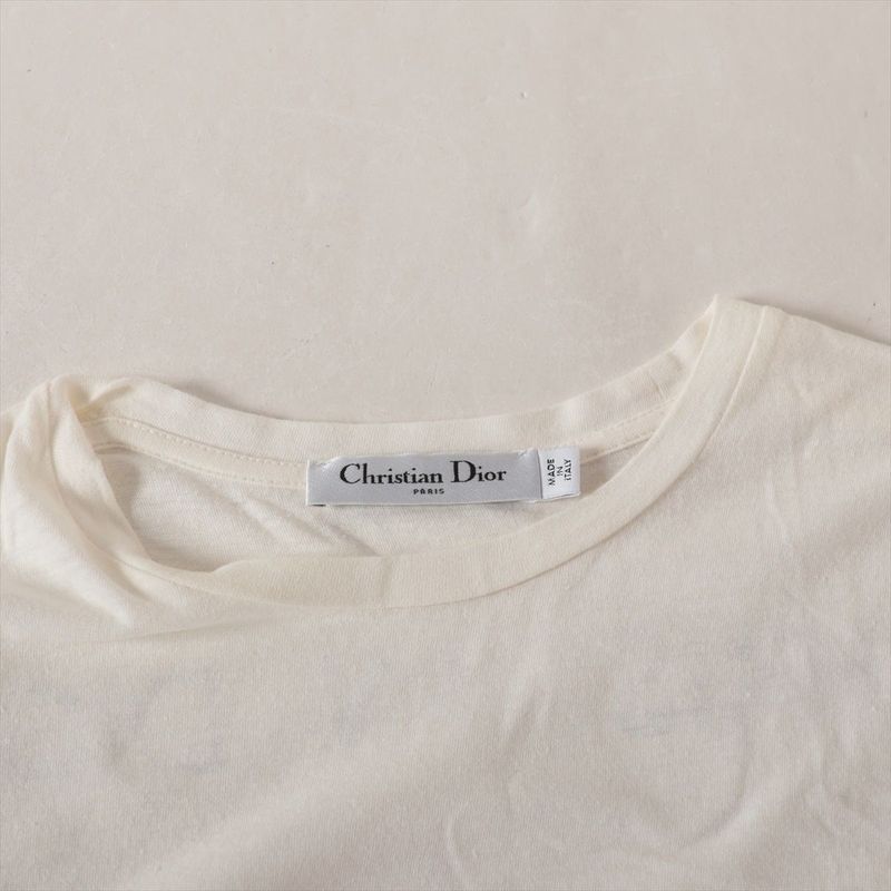 Christian DIOR LOVE Moves Cotton X Linen T-shirt Women's XS Size 143t12a4466