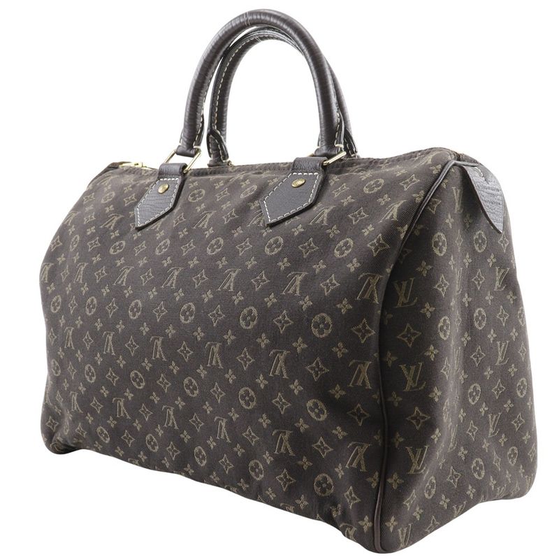 Louis Vuitton Speedy 30 Mini Boston M95224 Monogram Mini Lin Ebene Brown Sp0037