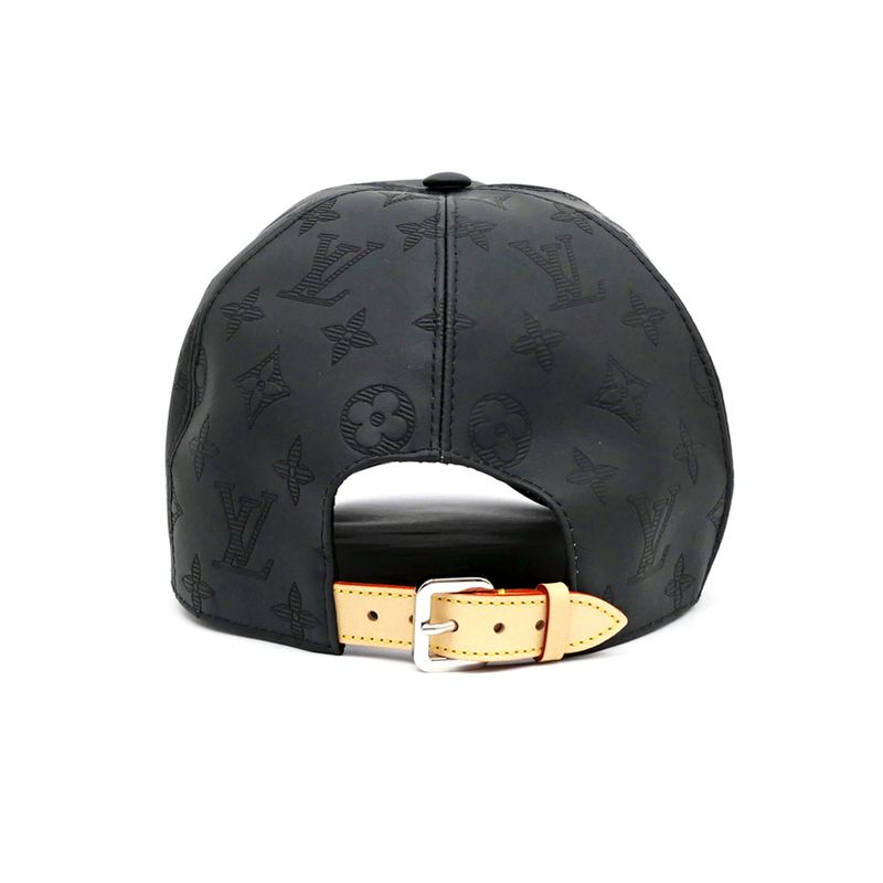 Louis Vuitton Cap Monogram Shadow-m76985 Black Silver-hardware Hat