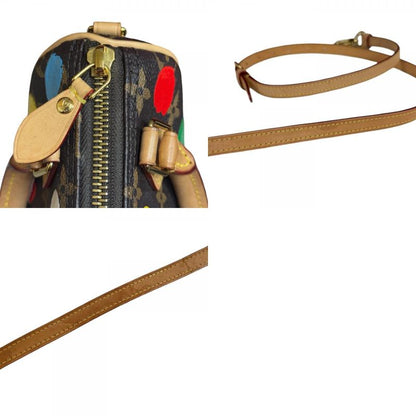 Louis Vuitton Yayoi Kusama Collaboration Nano Speedy Monogram Shoulder Bag