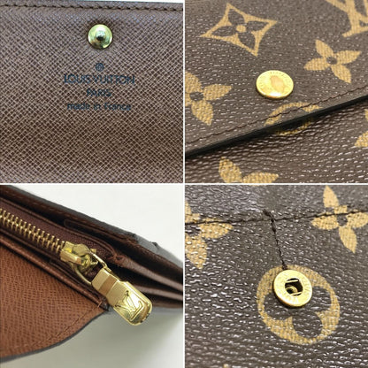 Louis Vuitton Bi-Fold Long Wallet Monogram Portefeuille Sara