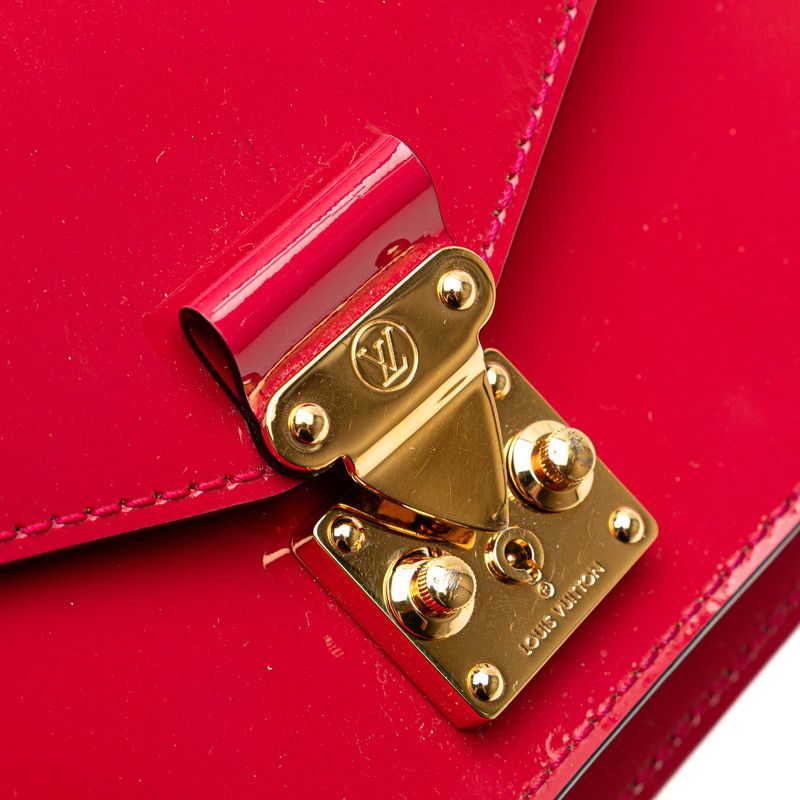 Louis Vuitton Vernis Monceau BB Handbag Shoulder Bag 2WAY M91579 Rose Andian