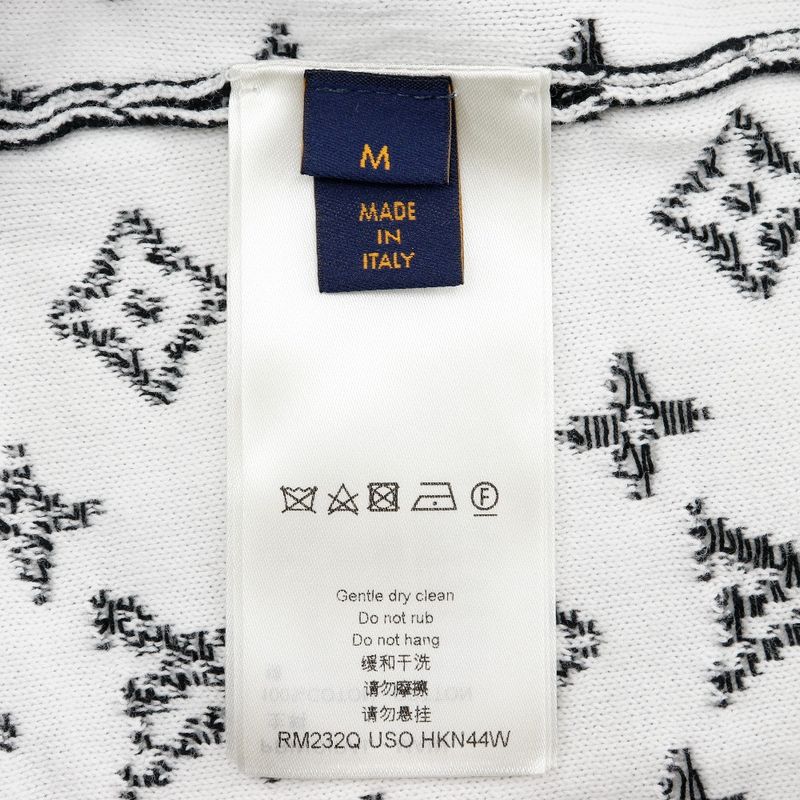 Louis Vuitton Monogram Gradient Rm232q USO Hkn44w Cotton Black Men's Sweater