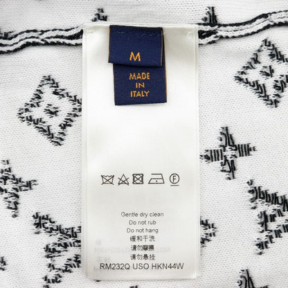 Louis Vuitton Monogram Gradient Rm232q USO Hkn44w Cotton Black Men's Sweater