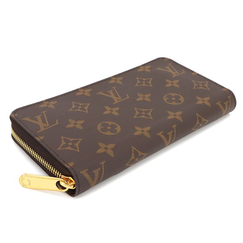 Louis Vuitton Monogram Zippy Wallet Round Zipper Long Wallet Brown M42616