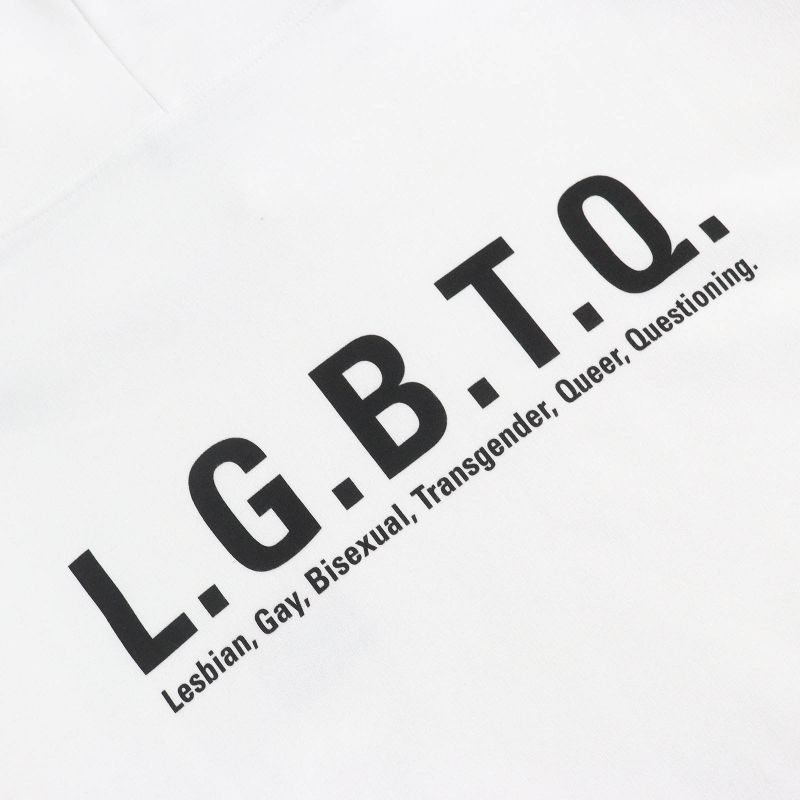 Balenciaga 21AW 651799 100% Cotton Lgbtq Logo Rainbow Embroidery Oversized