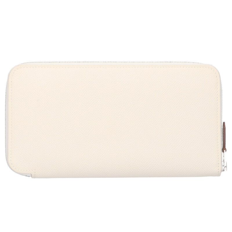 Hermes Azap Long Silk Quinn Y Engraved Round Zip Wallet Men's