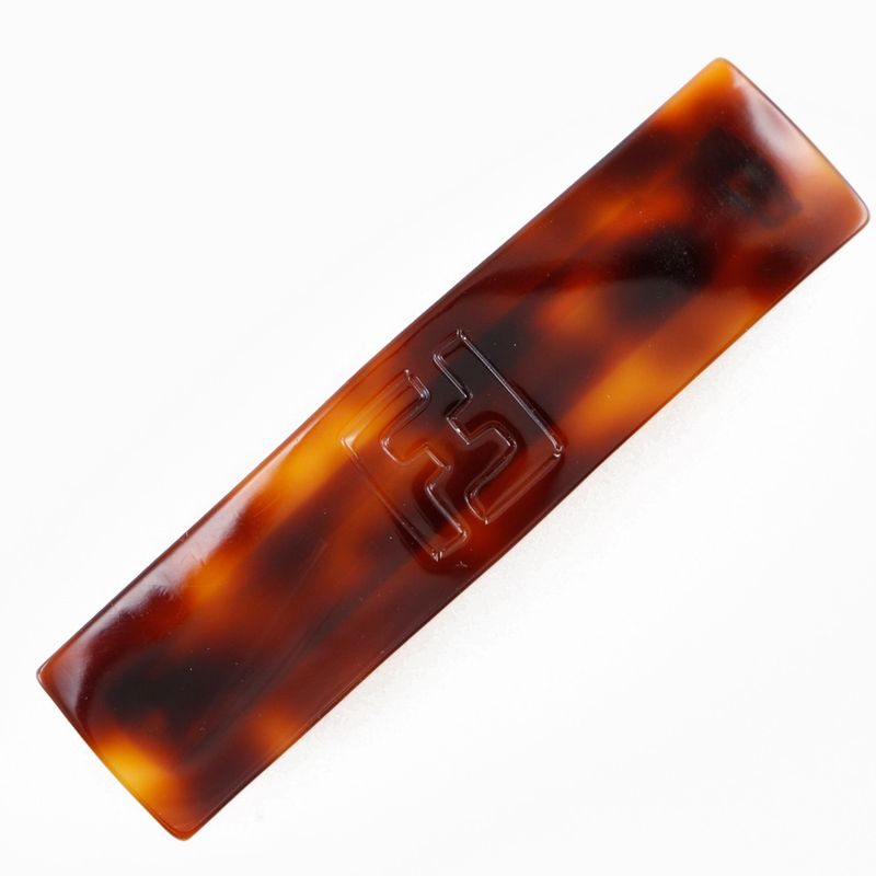 Fendi Vintage Synthetic Resin Gold Ladies Barrette