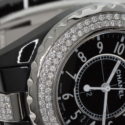 Chanel H1338 J12 33mm (130in) Bezel Bracelet Diamond Wristwatch Ceramic Ceramic