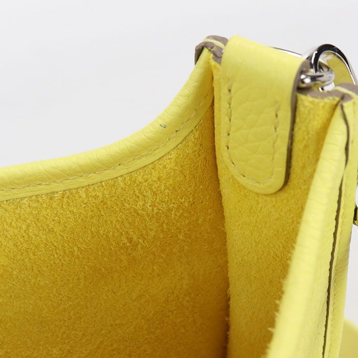 Hermes Evelyn TPM Shoulder Bag Taurillon Clemence W Engraved Ladies