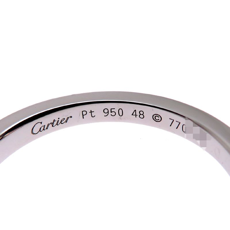Cartier Solitaire Diamond Platinum Ring