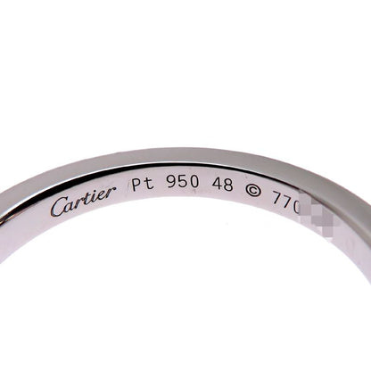 Cartier Solitaire Diamond Platinum Ring