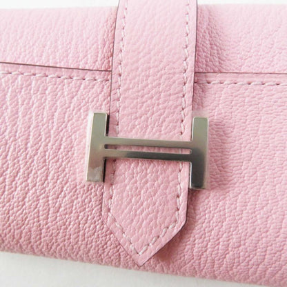 Hermes Bearn Rose Confetti Silver Hardware Chevre Misol 4-ring Key Case With Z