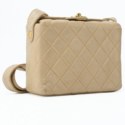 Chanel Shoulder Bag Tote Bag Lambskin Matelasse Top Turnlock One Shoulder Bag