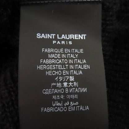 Saint Laurent Paris 21AW 665879 Wool Mohair Partially Allover Design Crewneck