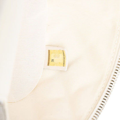 Chanel Matelasse Coco Mark Chain Shoulder Bag Handbag White Clear Leather Vinyl