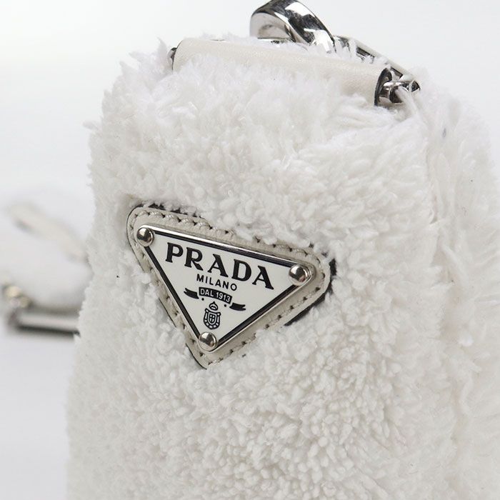 Prada Triangle 1bh190 Crossbody Shoulder Bag Pile Women's