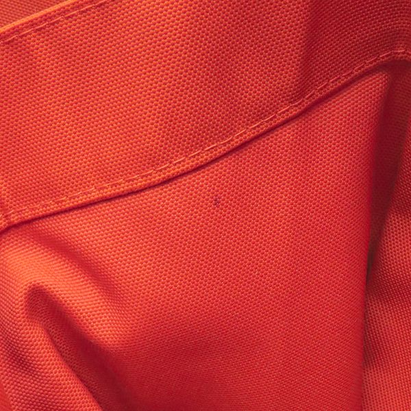 Hermes 2way Bag Sac de Pansage Groom Toile Chevron Navy and Orange Silver