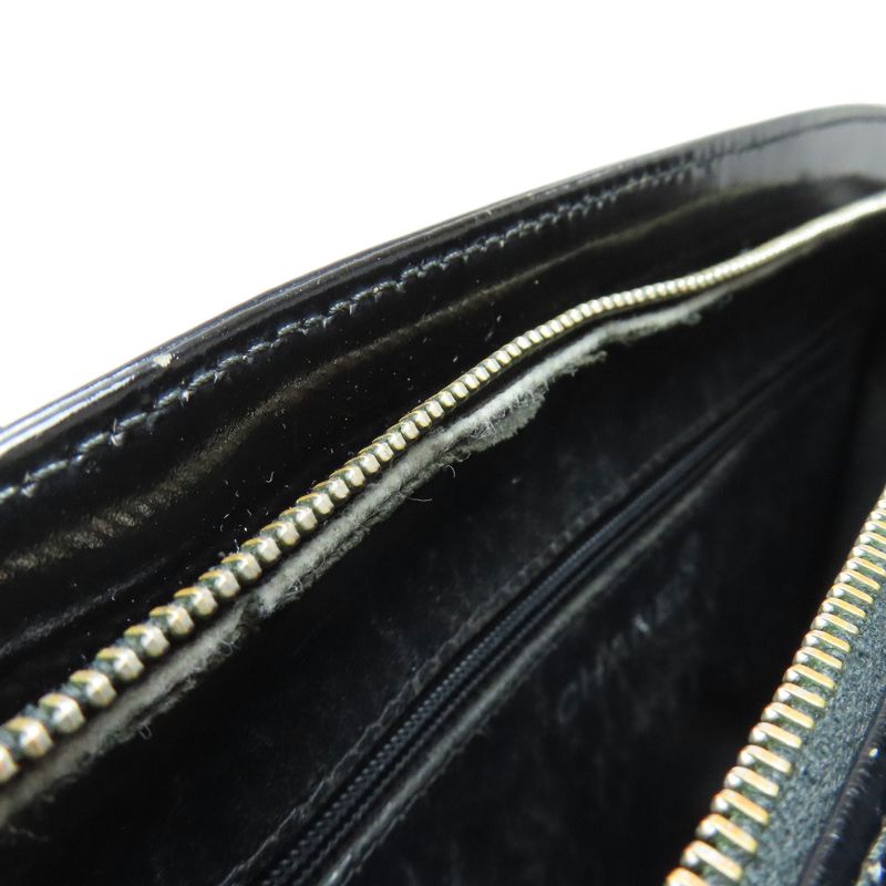 Chanel Chain Bag Coco Mark Silver Hardware Handbag Enamel Women