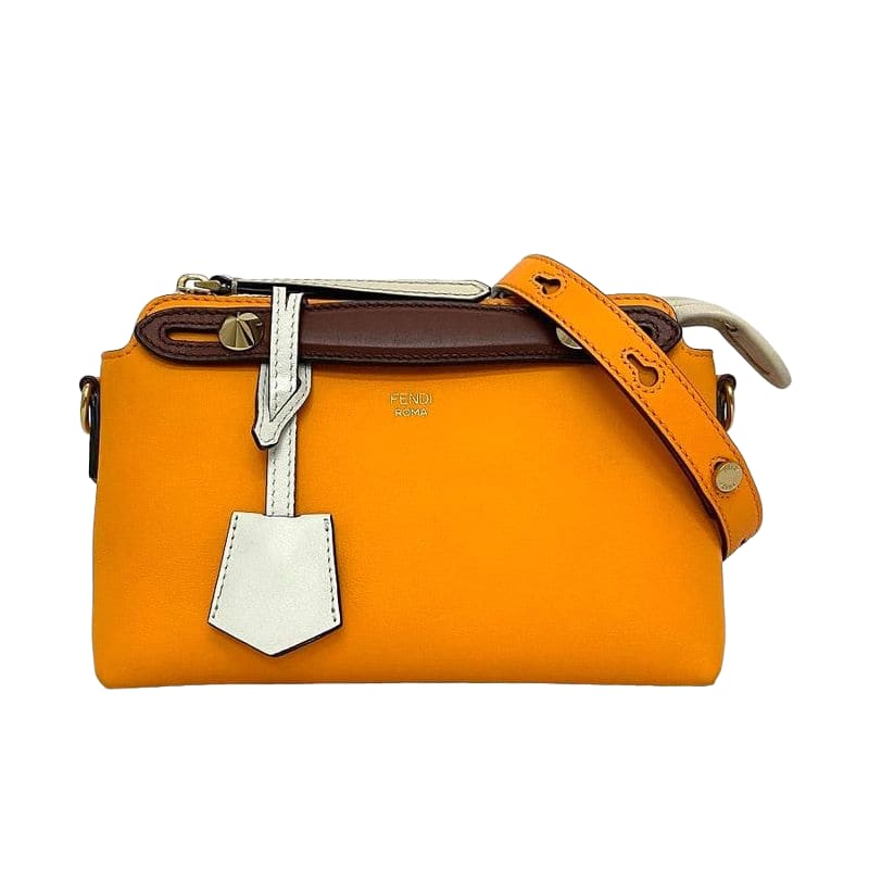 Fendi 2way Bag Bytheway Small Orange White