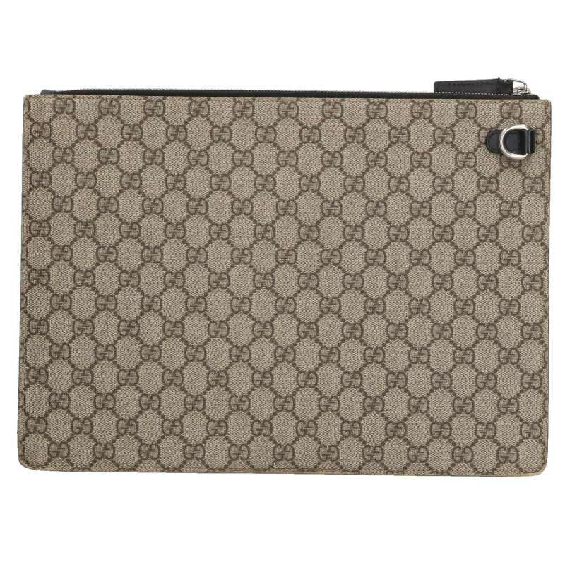 Gucci 433665 GG Supreme Sherry Line Clutch Bag Men's