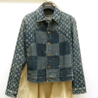 Louis Vuitton × NIGO Denim Jacket Hja10wuzc Giant Damier Waves Monogram #48